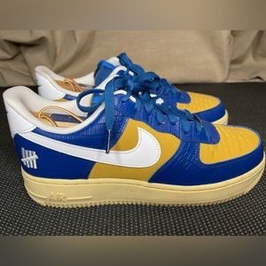 Nike Air Force 1 Low SP Undefeated 5 On It Blue Yellow Croc